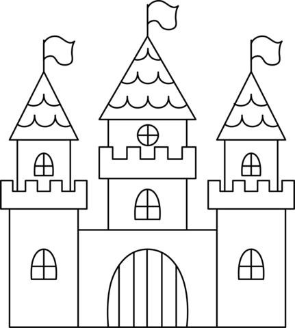 castle coloring pages