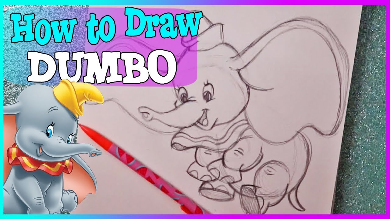 how to draw dumbo the elephant