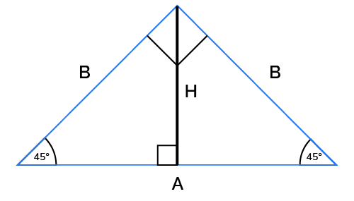 isosceles triangle solver