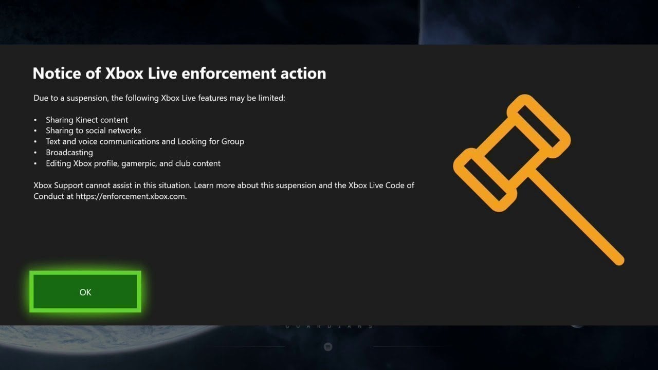 enforcement xbox