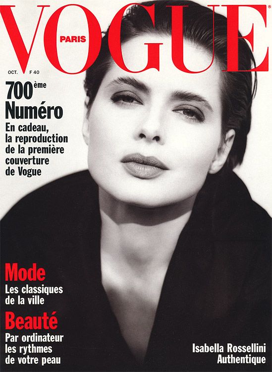 photo vogue isabella rossellini