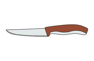 steak knife drawing