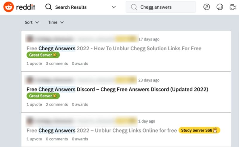 free chegg discord