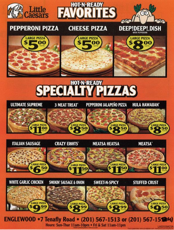 little caesars pizza deland menu