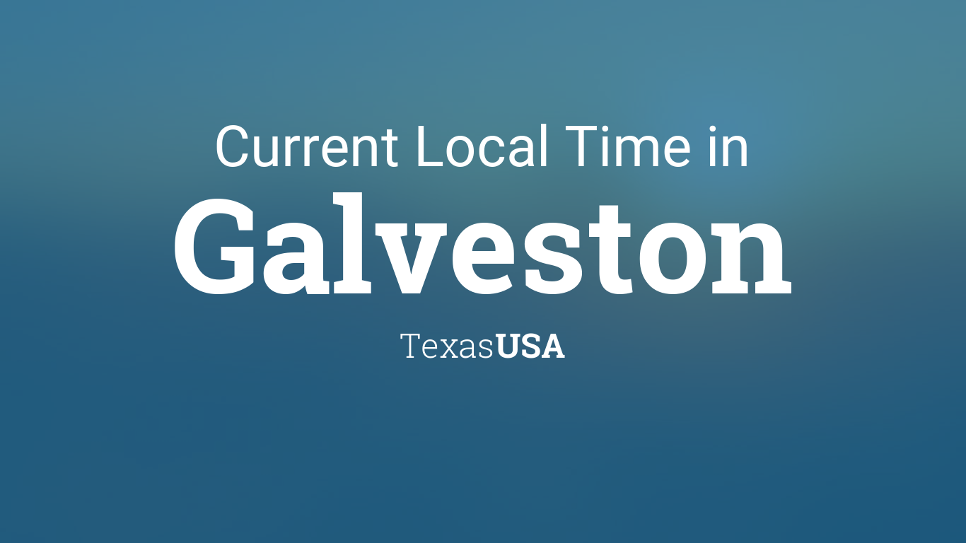 time zone galveston tx