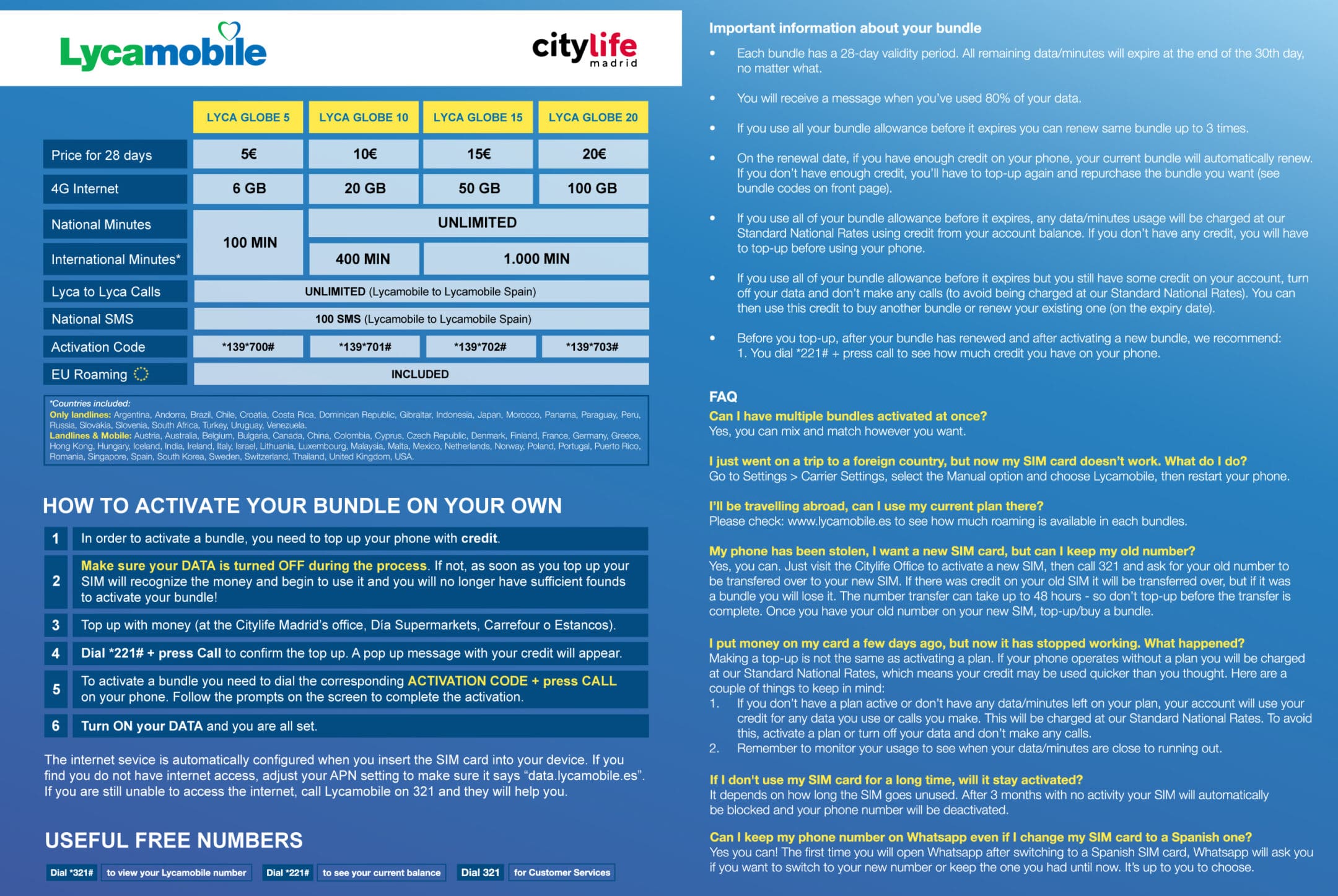 lycamobile 10 bundle codes