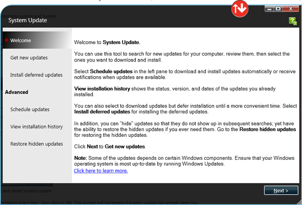 system update lenovo