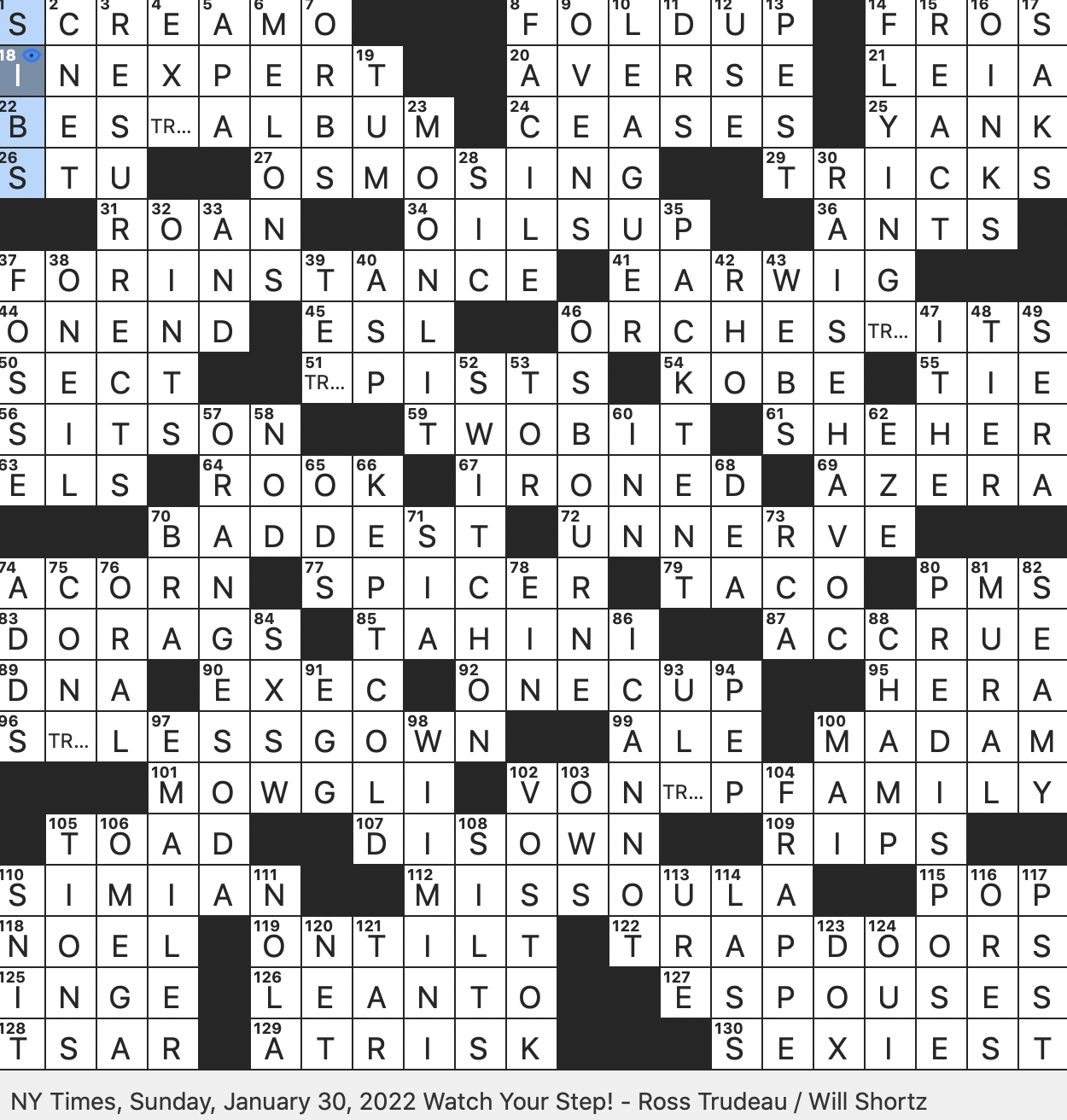 the who 1965 hit crossword clue