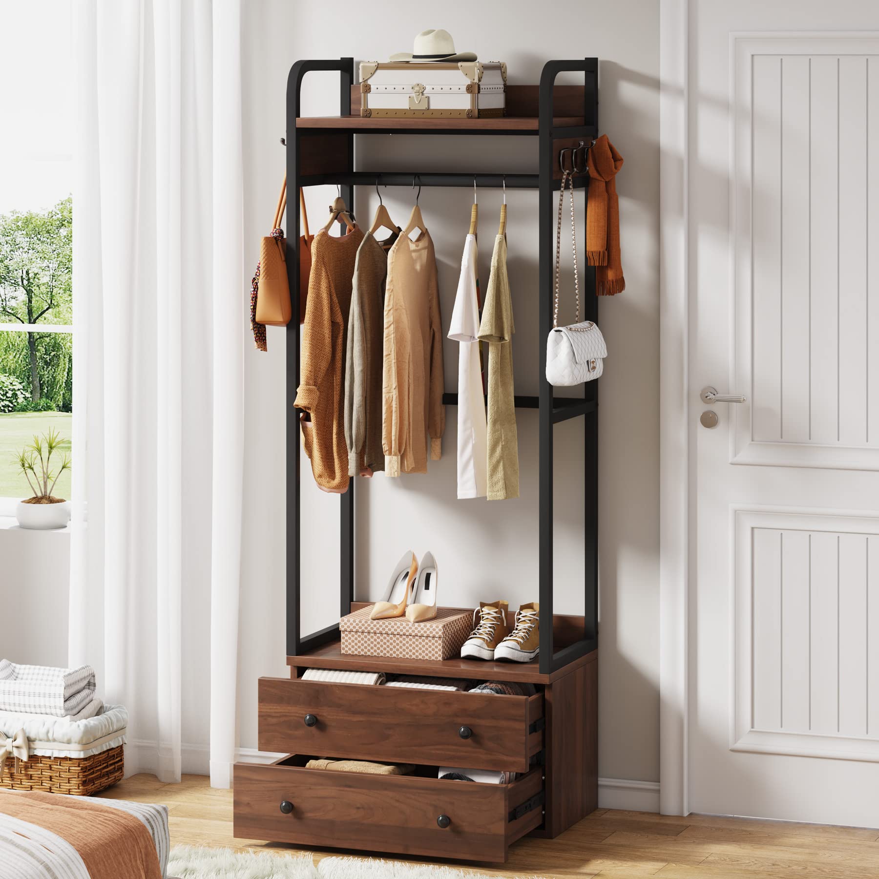 small clothes rack