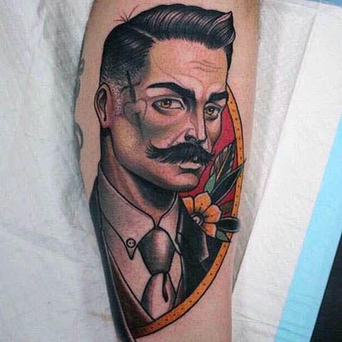 tattoo of a man