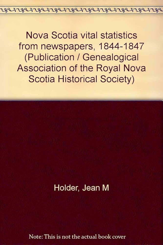 nova scotia vital statistics historical