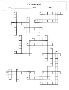 alien crossword