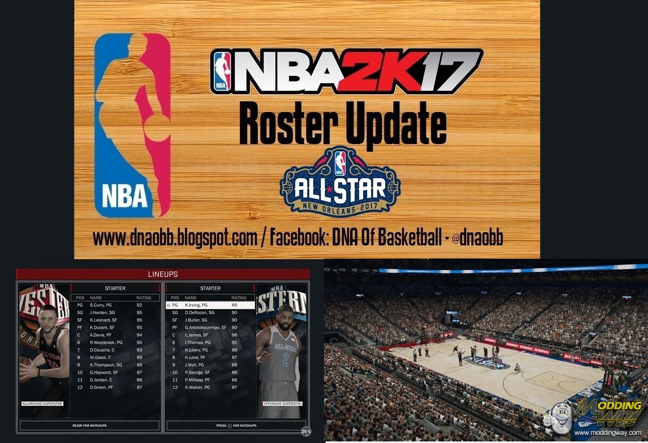 how to update 2k17 roster