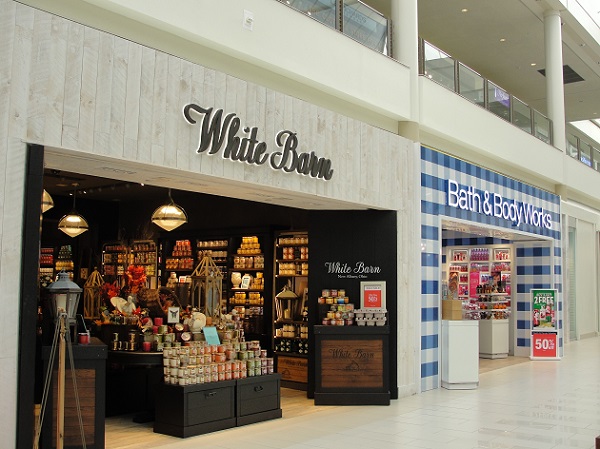 bath & body works and white barn