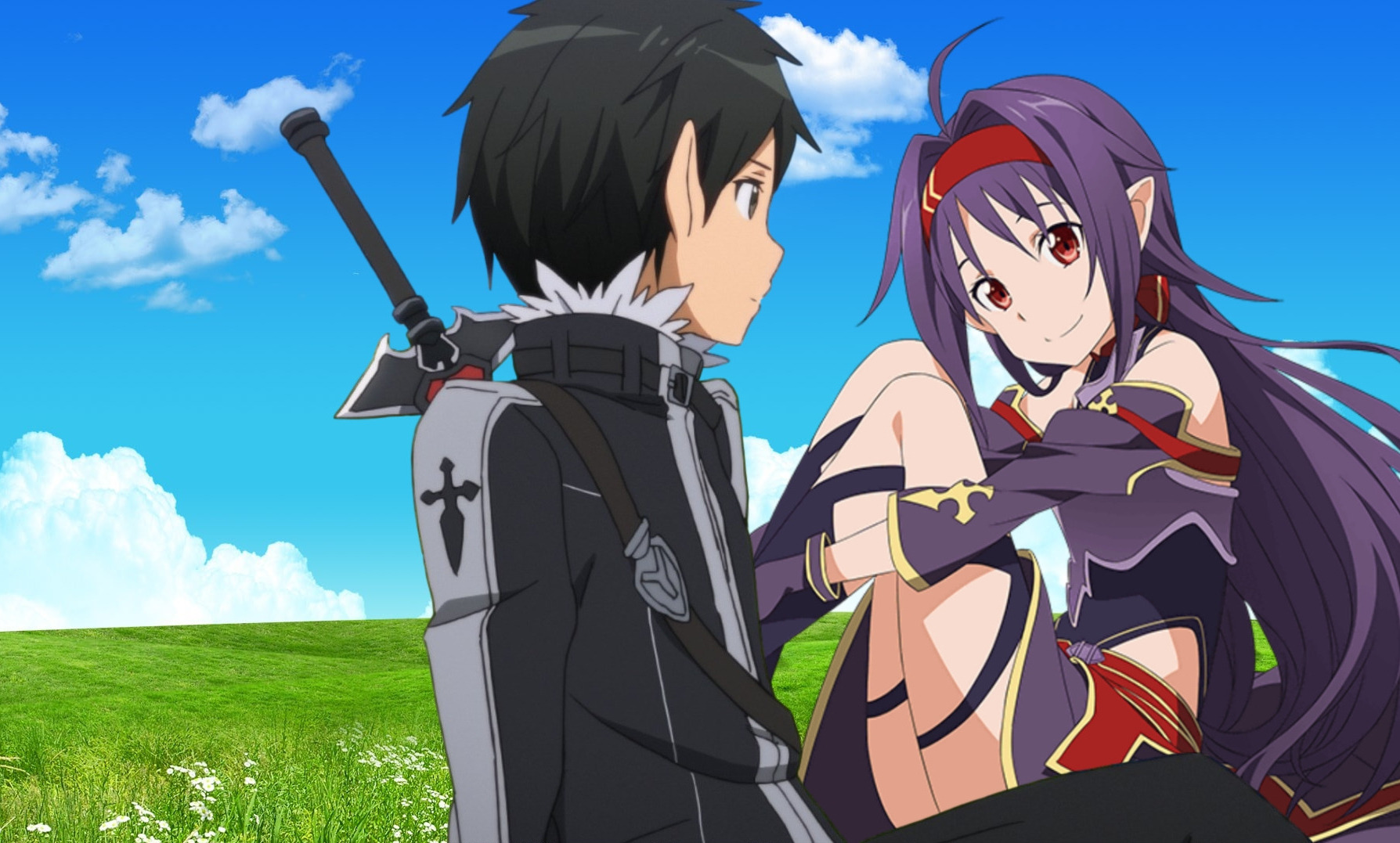 sword art online kirito x yuuki