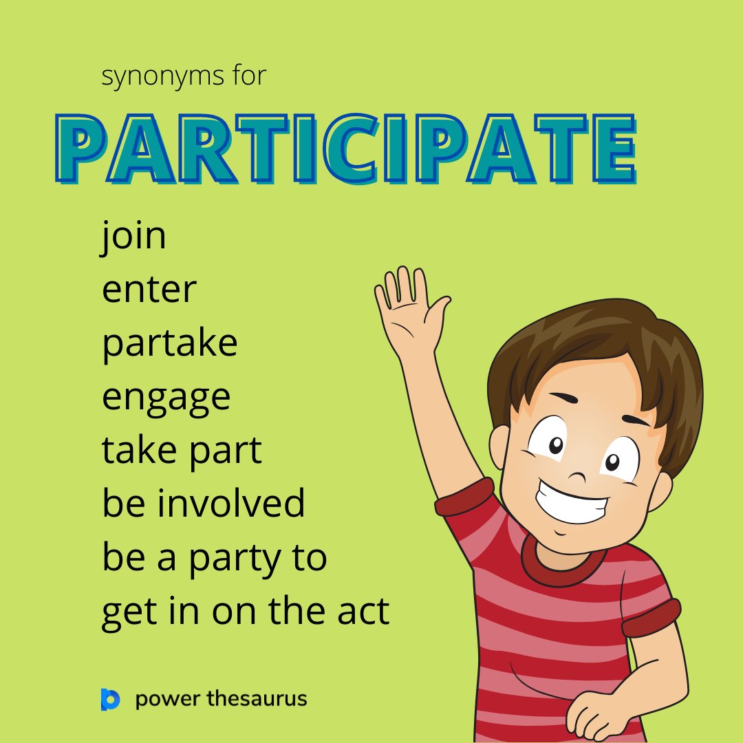 take part synonym