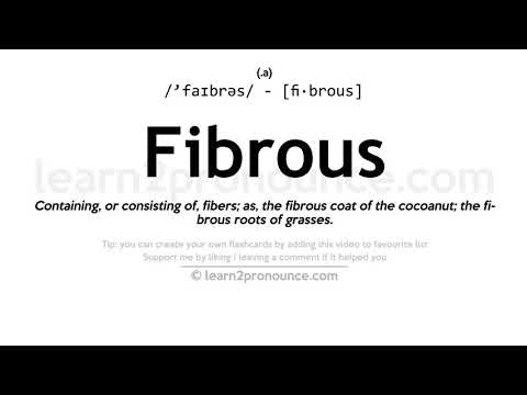 fibrous pronunciation