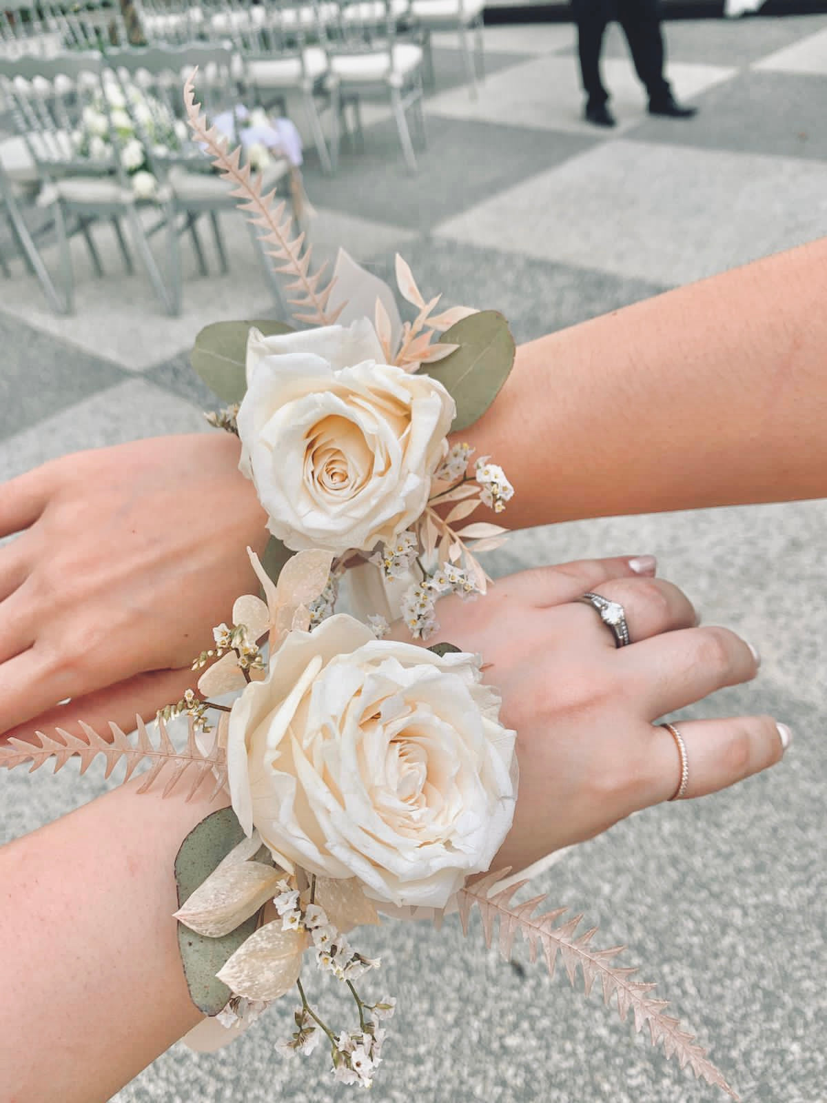 bridesmaid wrist corsage