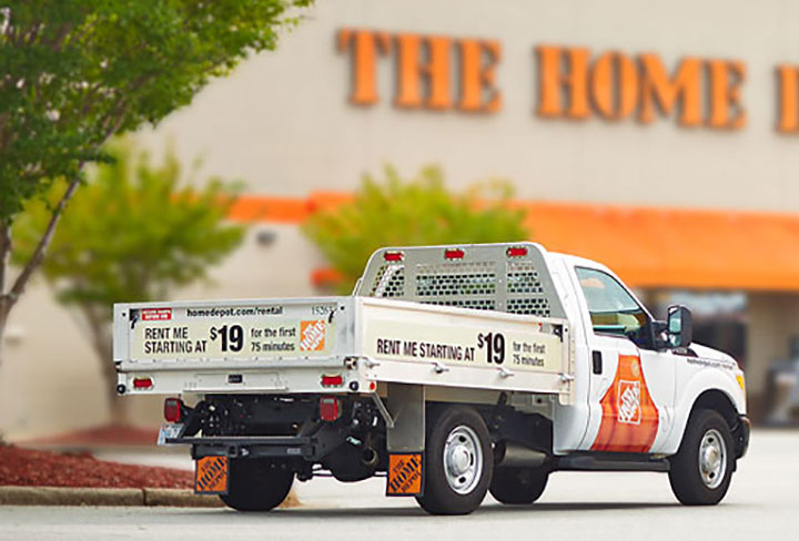 home depot truck rental reservation