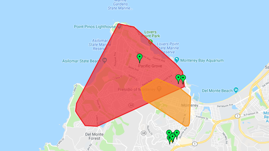 power outage ocean grove