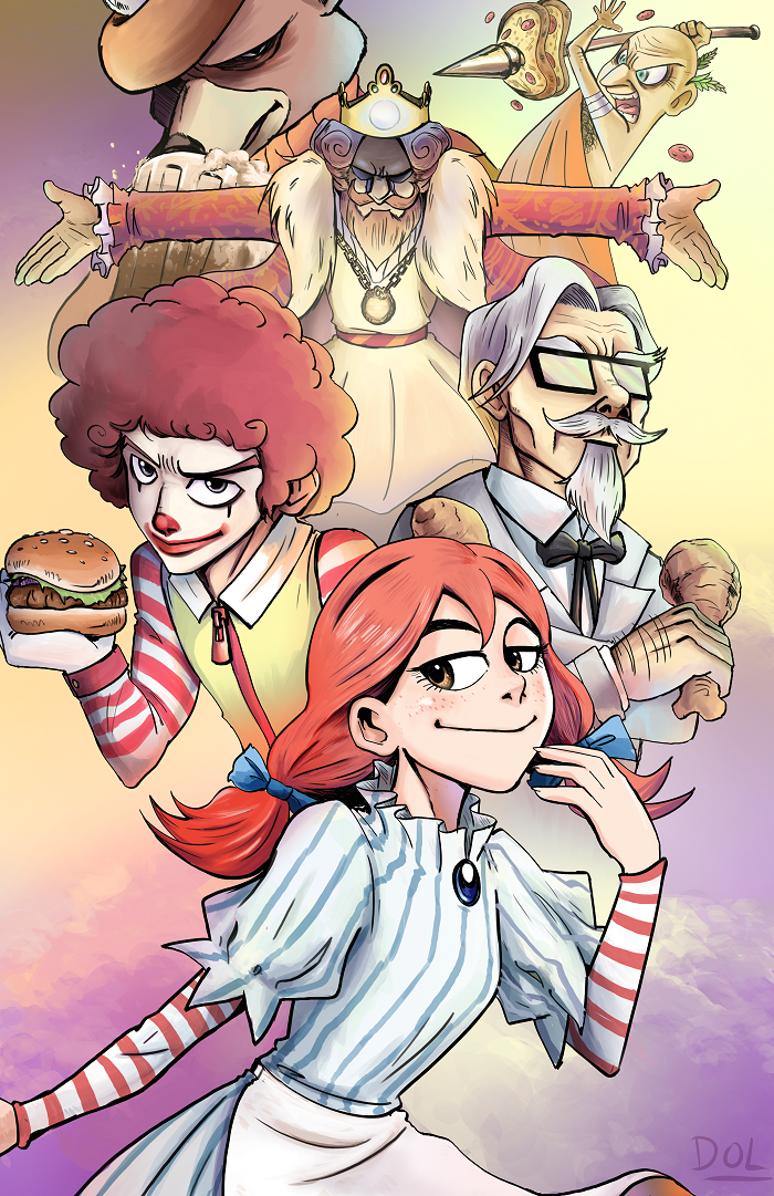 anime fast food mascots