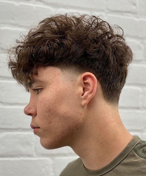 temple fade mullet