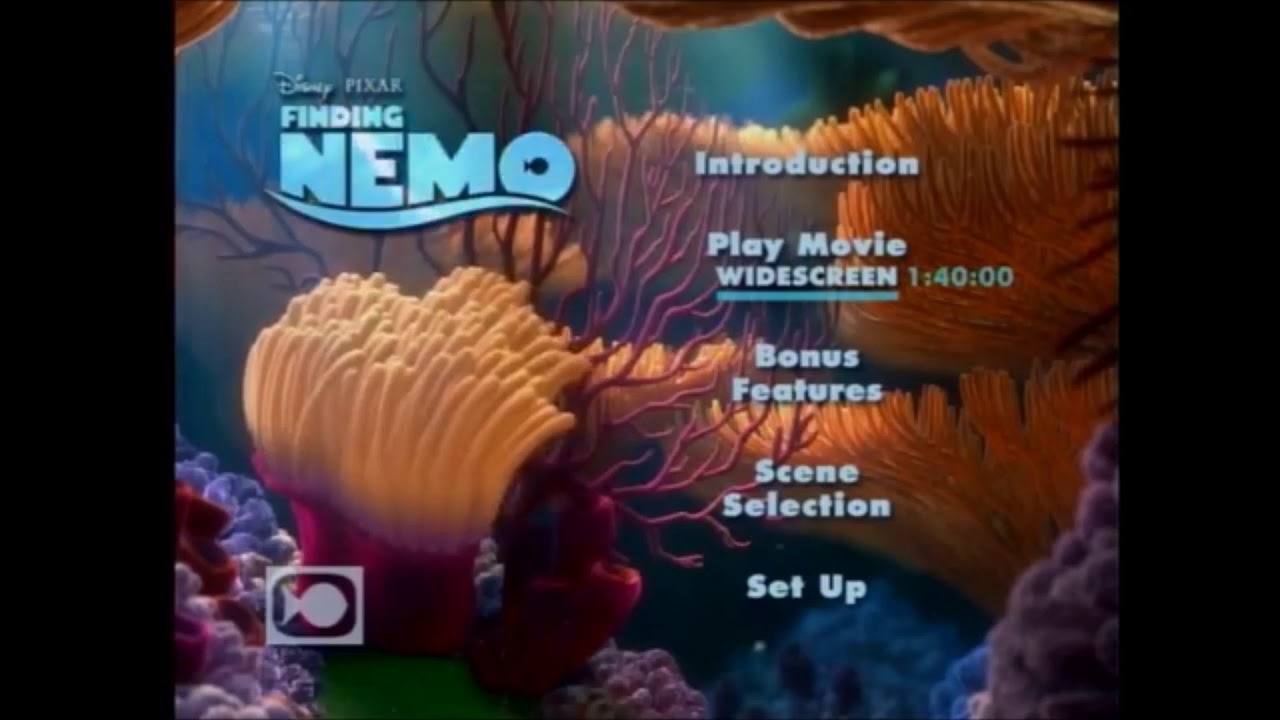 opening to finding nemo 2003 dvd disc 1