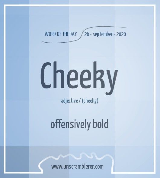 cheeky synonym