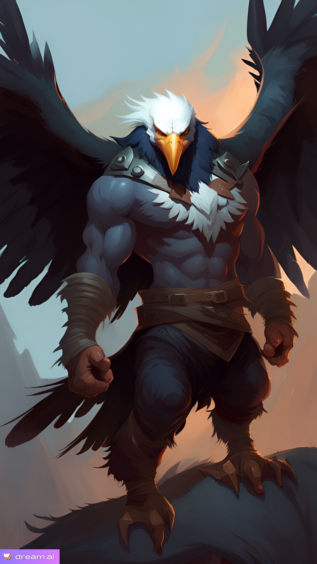 anthropomorphic eagle