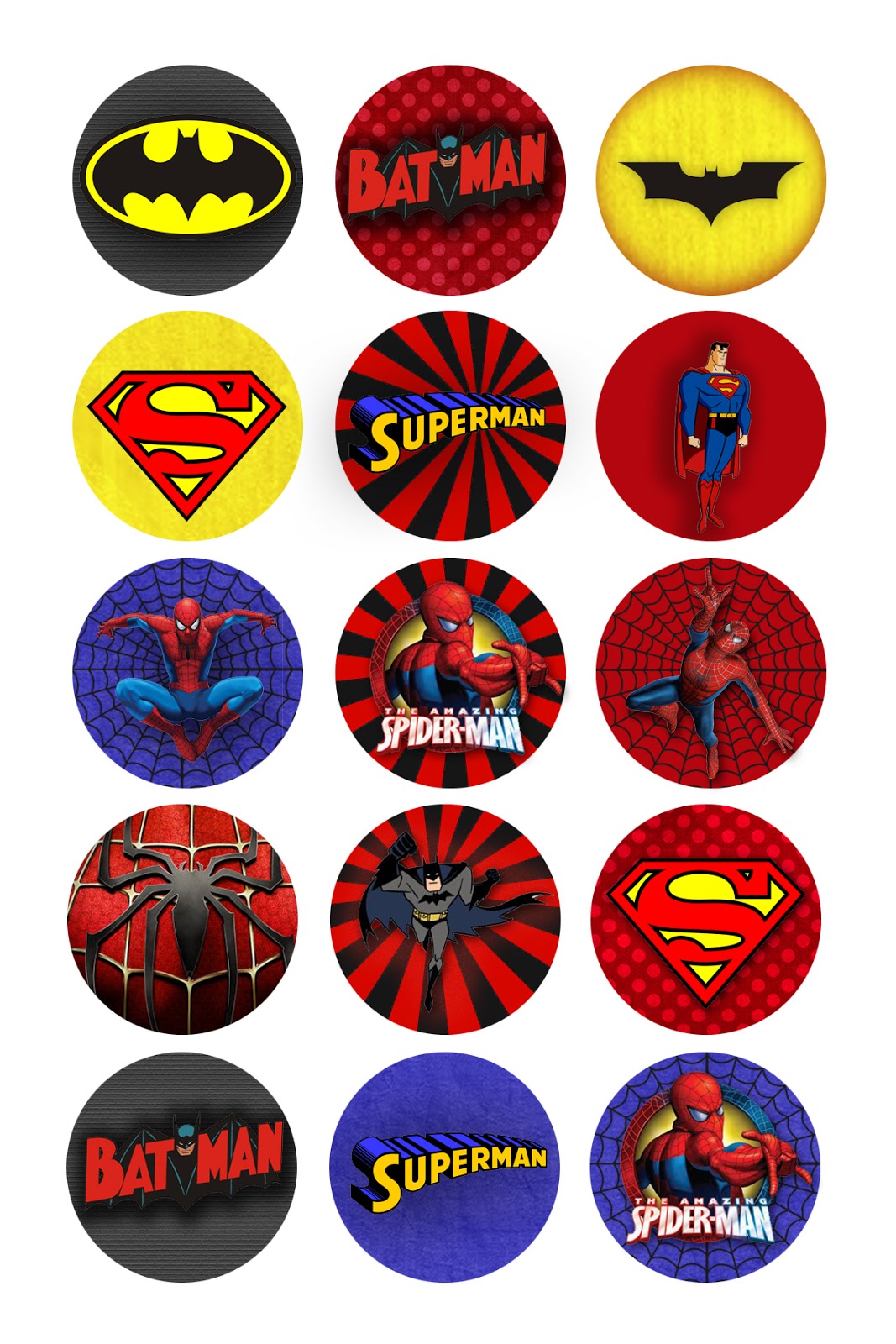 imprimibles superheroes gratis