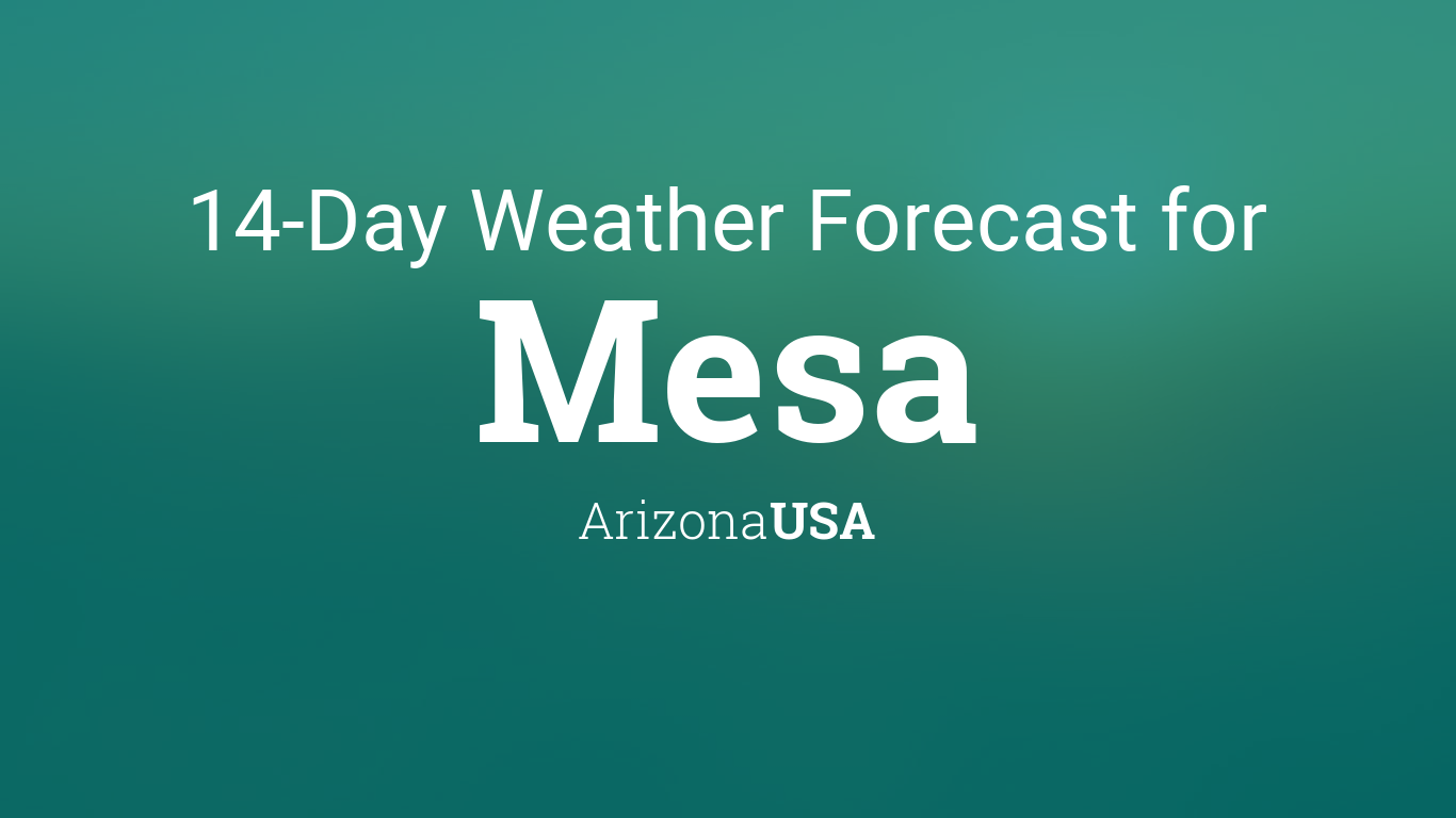 what is the temp in mesa az