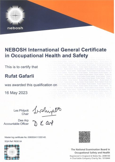 nebosh certificate canada