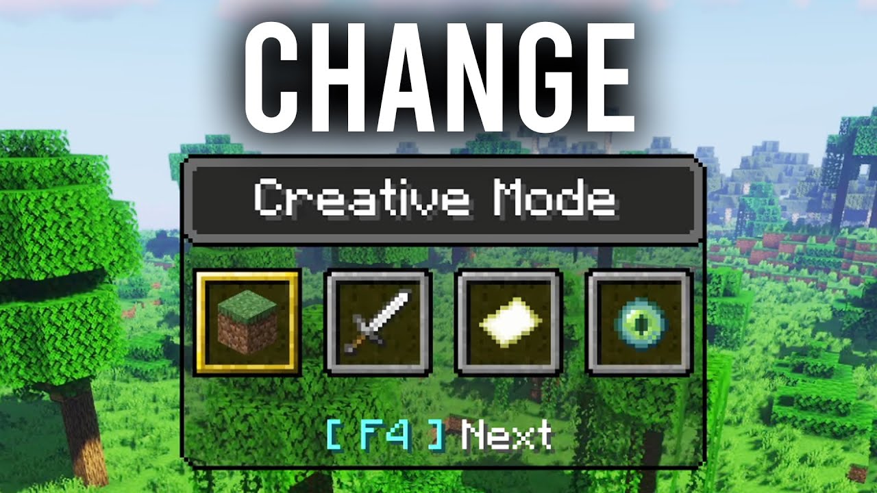 how to switch game modes in minecraft