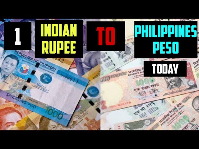 rupee to philippine peso