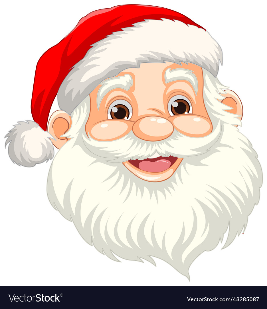 cartoon santa face