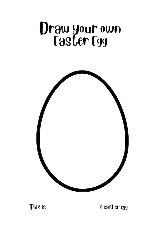 design your own easter egg template