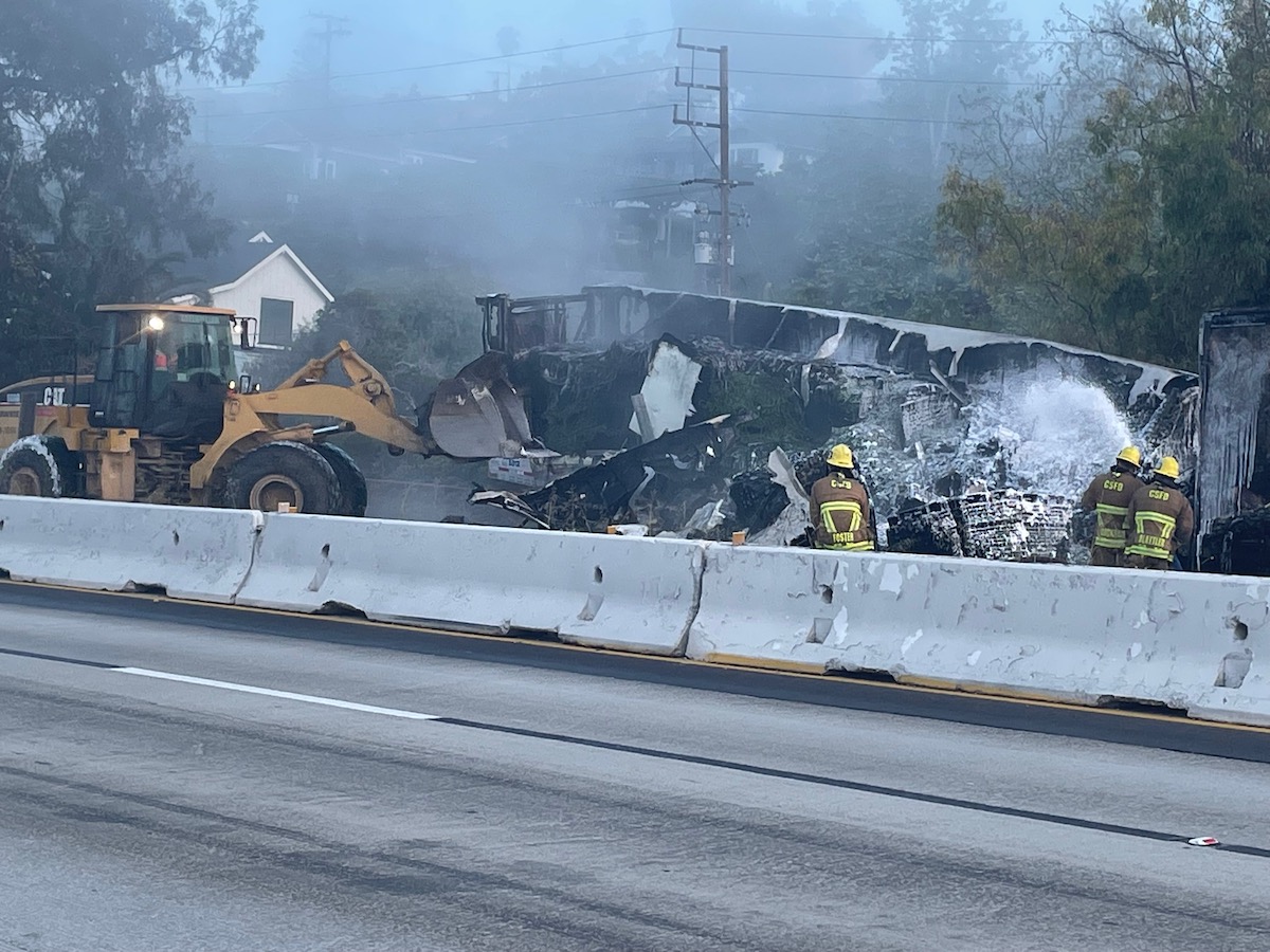 101 freeway closure today carpinteria