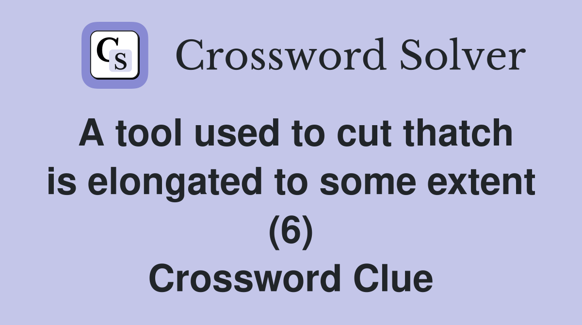 chisel like tool crossword clue