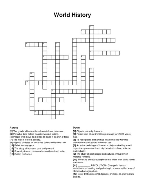 skilled craftsman crossword