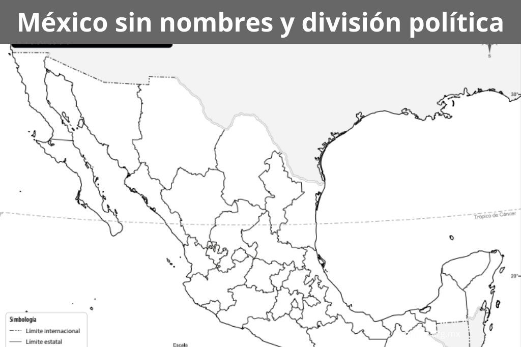 mapa sin nombres con division politica