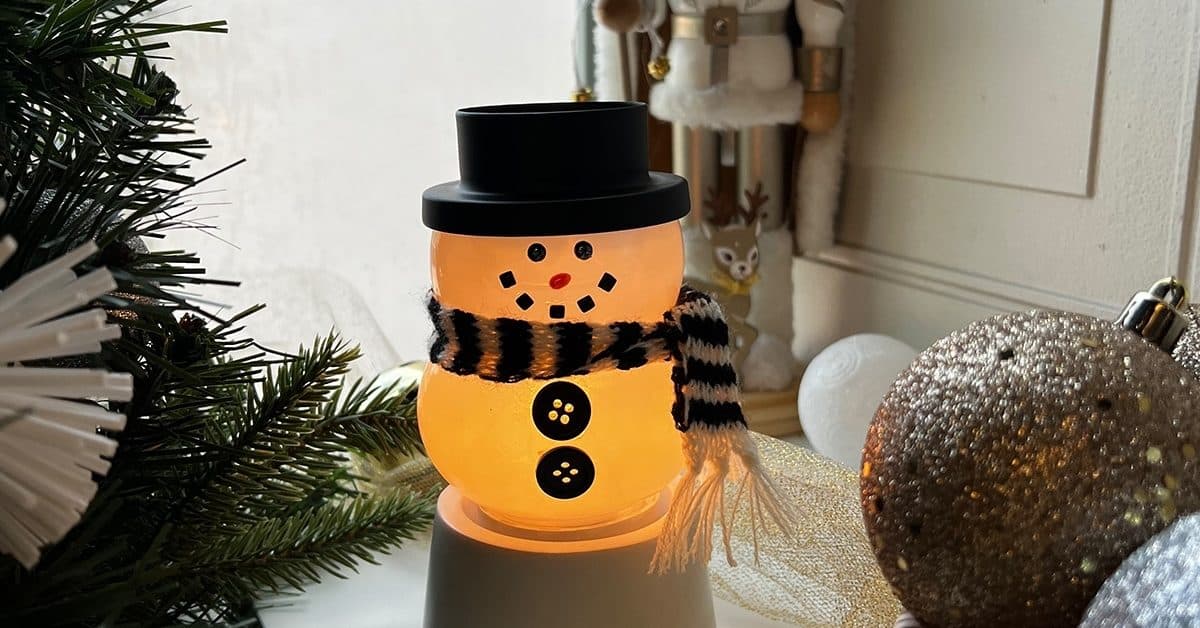 scentsy snowman mini warmer