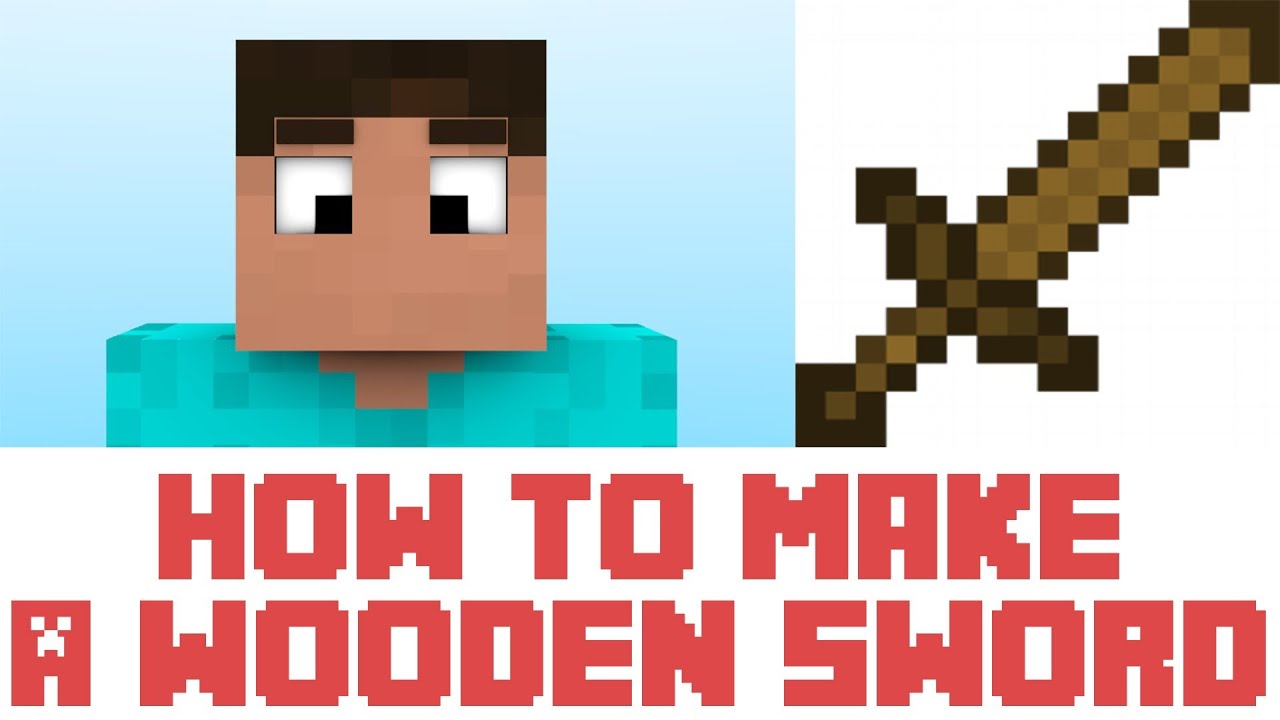 how to make a wooden sword in minecraft