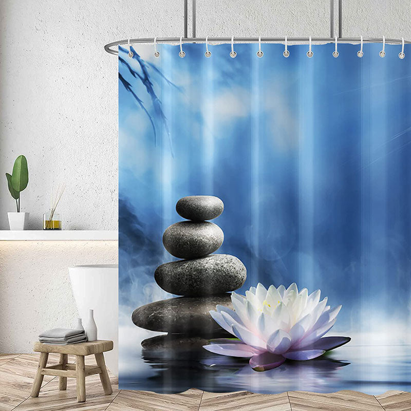 water lily shower curtain