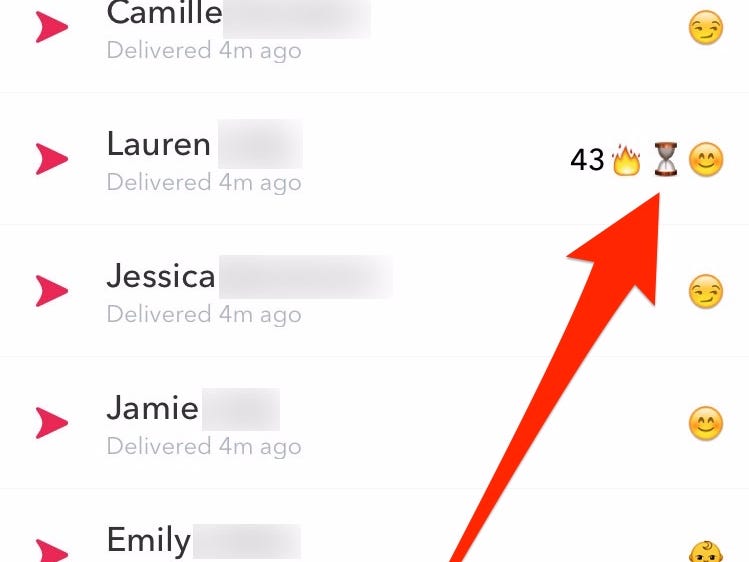 what does the hourglass in snapchat mean