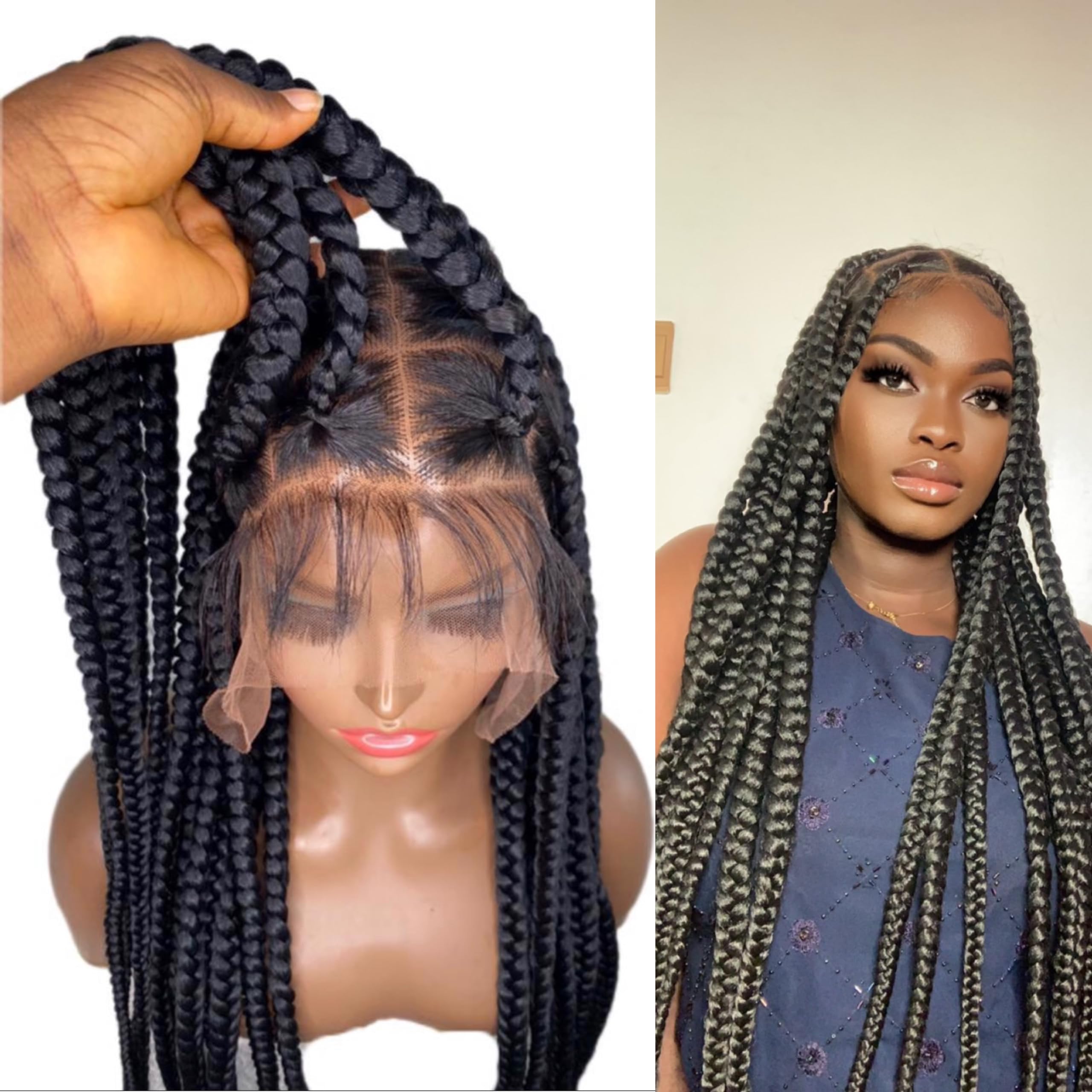 human hair braided wigs