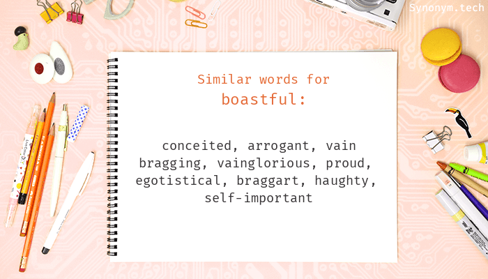 boastful synonym