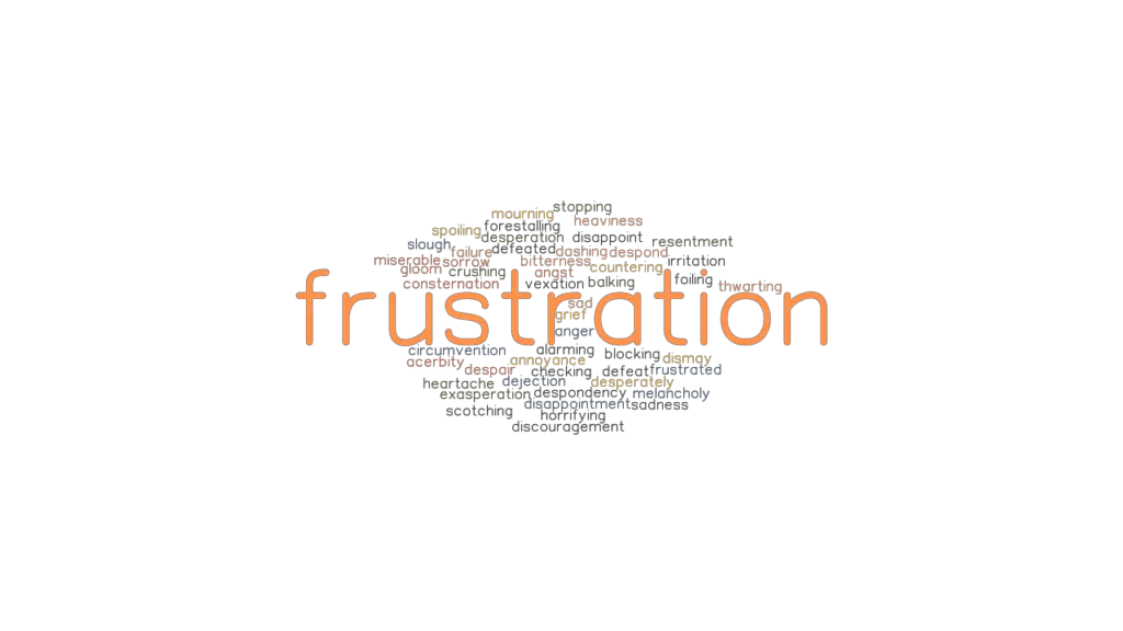 frustrated synonym