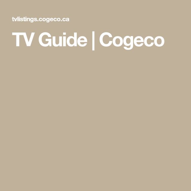 cogeco tv guide