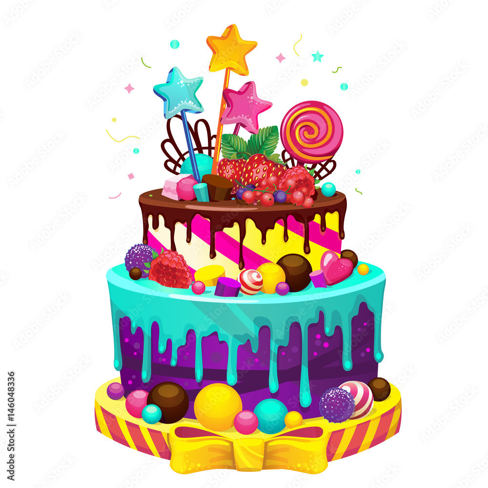 birthday cake vector