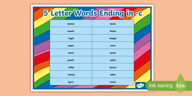 5 letter words with ect